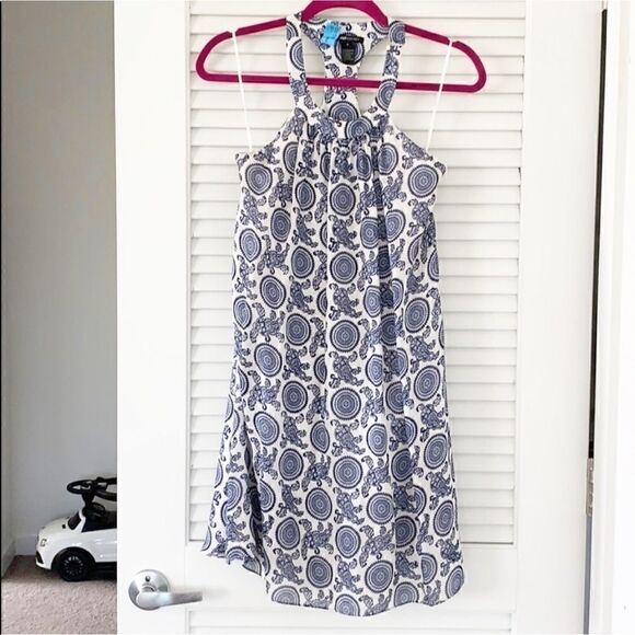 Jay Godfrey Nautical Back Cut Out Summer Dress - Picture 2 of 6